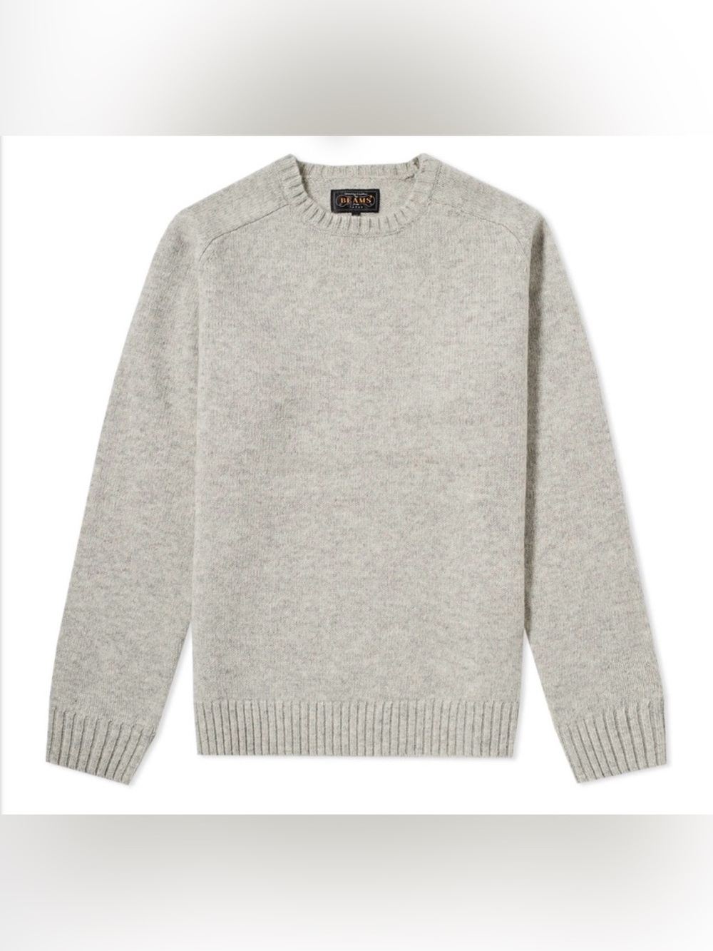 Beams Plus 5 Gauge Crew Knit Wool Crewneck Sweater‎ Japanese Men’s Small